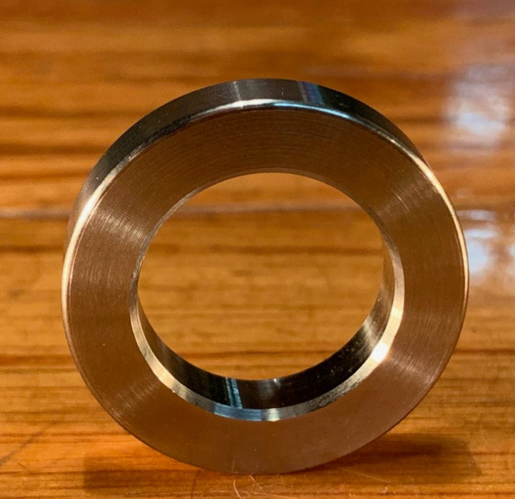 EXTSW 1.007" ID x 1 5/8" (1.615") OD x 3/8” Thick 316 Stainless Shaft Washer