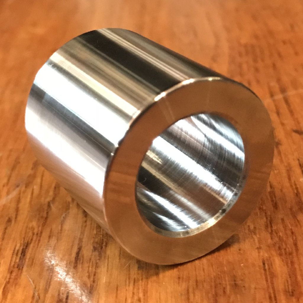 EXTSW 1.007” ID x 1 3/8" (1.365") OD x 1 1/2” Thick 316 Stainless Spacer