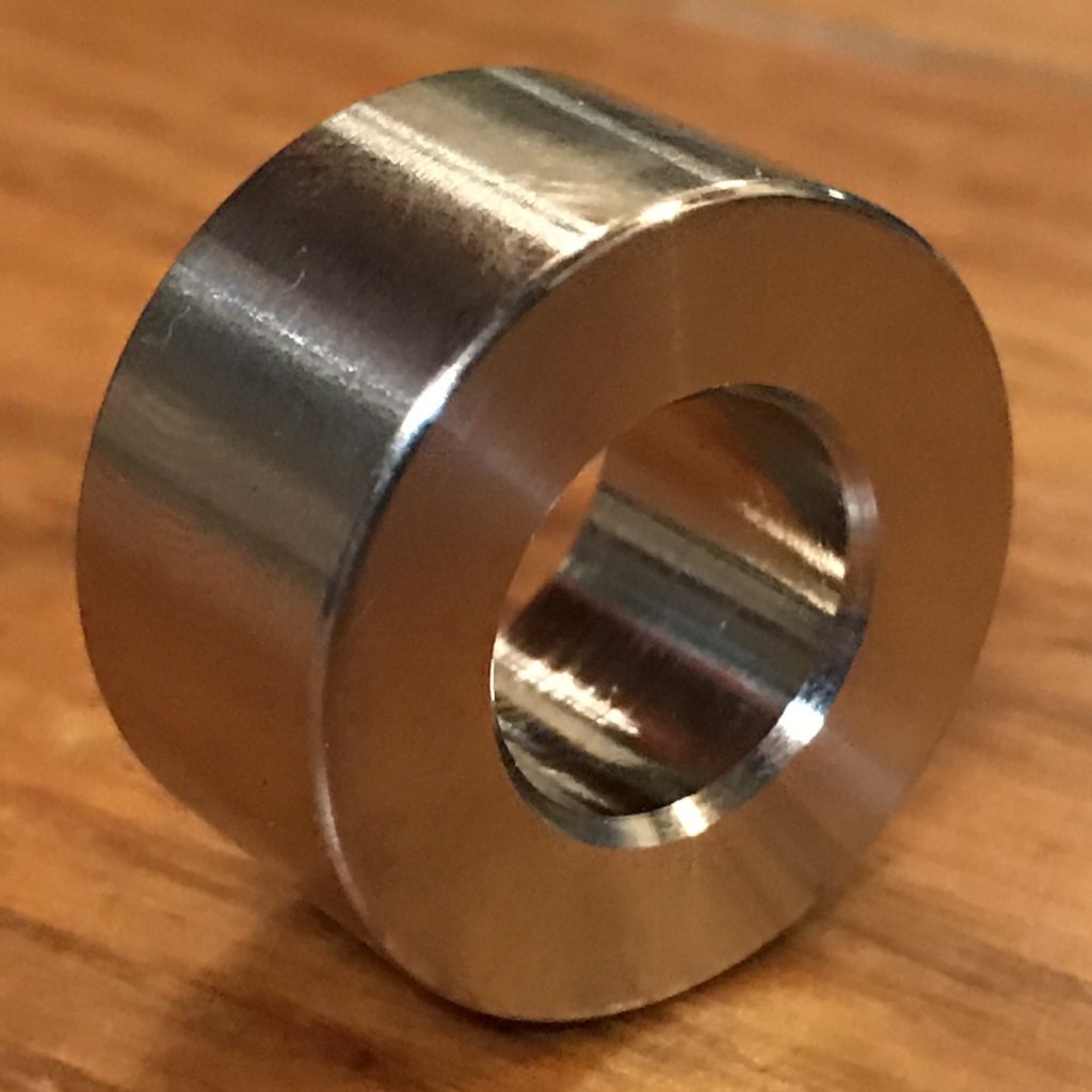 EXTSW 1/2” ID x ( 1" / .990") OD x 1/2” Thick 304 Stainless Spacer
