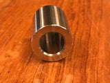 EXTSW  7/16" ID x 3/4” (.740" OD) x 1" Thick 304 Stainless Spacer