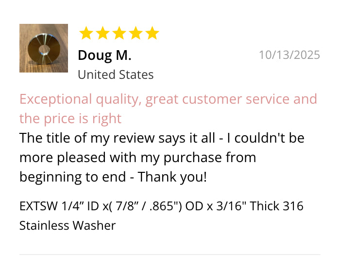 stainless washer